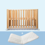 Beech Solid Wood Splicing Movable Multi-functional Crib