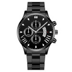 Fashion Calendar Steel Band Quartz Men's Watch