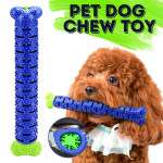 Pet Dog Chew Toys Aggressive Chewers Teeth Cleaning Oral Toothbrush Bone Brush