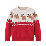 Children's Knitted Sweater Thickened Christmas Elk