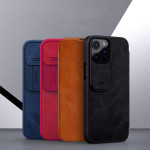 Fashionable Minimalist Phone Flip Cover Leather Case Protector