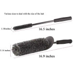 Wool Fiber Stick Brush For Automobile Wheel Hub