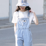 Summer Small Design Sense Niche Suspender Trousers