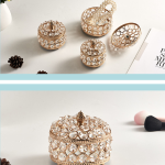 European Style Crystal Jewelry Box Iron Plating