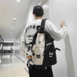 Splice Color Contrast High-capacity Backpack For Men