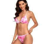 Tie-dye Print Three Point Swimsuit Europe And The United States