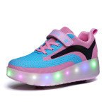 Children's Hair Smooth Roller Shoelace Light Wheel Shoes