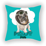 Blue Series Pet Dog Sofa Balcony Car Print Pillow Cover