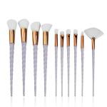 10PCS Makeup Brushes Kit Beauty Foundation Blending Blus