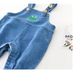 Boys' Fashion Simple Denim Backpack Pants