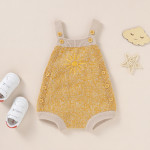 Autumn New Baby Embroidered Strap Knitted Jumpsuit