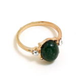 Multi-Piece Ring Ring With Diamonds Exaggerated Emerald Snake-Shaped Joint Ring 7-Piece Set