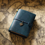 Travel Notebook Cowhide Leather Diary Vintage