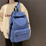 New Japanese And Korean Early High School Student Bag Nylon Solid Color Waterproof Lightweight Backpack College Students Couple Backpack