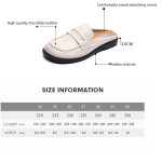 Spring And Autumn Single-layer Shoes Slip-on Toe Semi Slipper Women's Outdoor Vintage Soft Bottom Slippers Women