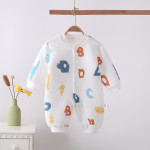 Baby Fashion Simple Print Warm One-piece Bodysuit