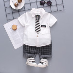 Children's Short-sleeved Shorts Fashion Baby Summer Shoulder Bag Cartoon Suit