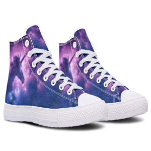 Printed Couple High-top Canvas Shoes