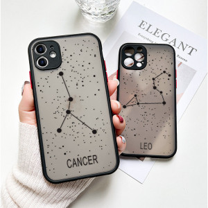 Constellation Simple Letter Mobile Phone Case Is Fully Covered With Fine Holes