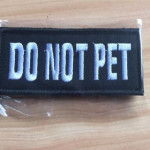 Pet Embroidered Badge Cloth Sticker