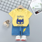 Summer Cotton Children's Short-sleeved Shorts Suit