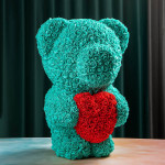 PE Simulation Immortal Rose Bear Love Heart Gift