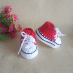 Hand-knitted Baby Bootees