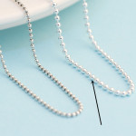 S925 Silver Fashion Ball Bead Chain All-matching