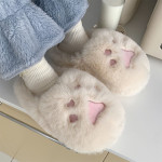 Soft Cat Paw Warm Cotton Slippers