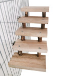 Log stairs pet toy