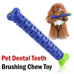 Pet Dog Chew Toys Aggressive Chewers Teeth Cleaning Oral Toothbrush Bone Brush