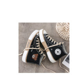 High-Top Bear Canvas Flat Cartoon Casual Shoes