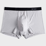 Printed Hollowed Out Mesh Breathable U Convex Boxer Briefs