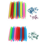 Plastic Long Styling Barber Salon Tool Hairdressing Spiral Hair Perm Rod Hairdressing Curler Rollers Salon Tool