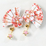 Cute Japanese Cherry Blossom Hairpin With Bells