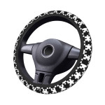 Retro Style Car Steering Wheel Cover Anti-Slip Elastic