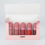 Mini Capsule Lip Color 5 Color Case Velvet Matte Non Staining Cup Color