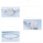 925 Silver Rose Basic Bracelet