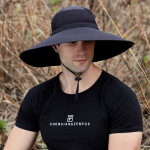 Men's Big Brim Bucket Hat Summer Shade