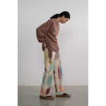 Ladies Fashion Straight Loose Hand Painted Painted Trousers