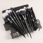 Plastic Handle Eye Shadow Foundation Brush Makeup Tool