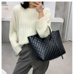 Diamond Check Bag Women's Shopping Bag Shoulder Underarm Bag