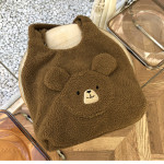 Lamb Cashmere Cute Plush Bag High Capacity