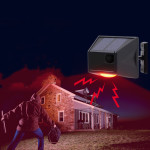 Solar Infrared Body Sensing Remote Control Alarm Lamp