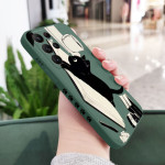 Straight Edge Liquid Silicone Kitten All-around Fall-proof Mobile Phone Case