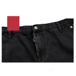 Micro Flared Wide Leg Black Jeans