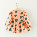 Children's wear on behalf of 2021 autumn, foreign trade girls, cotton long sleeved dress, infant cartoon princess skirt