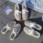 Houndstooth Tartan Canvas Harajuku Sneakers