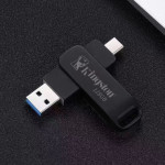 Mobile USB Drive Wholesale Rotating Metal Computer Cellphone Dual-use Fast Transmission