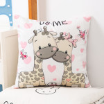 Simple Home Sofa Plush Double-sided Printing Pillow Cover Can Be Disassembled And Washed